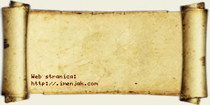 Tijana Radovanović vizit kartica